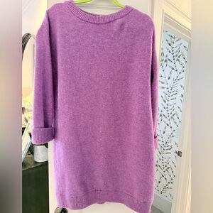 Sezane Purple Women's Sweater Dress